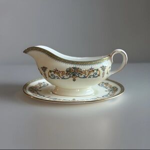 vintage Aynsley Henley gravy boat with underplate.